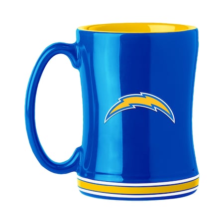 Logo Brands LA Chargers 14oz Relief Mug 626-C14RM